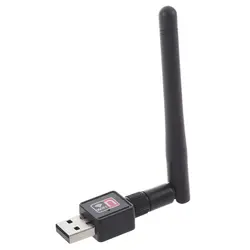 Мини 150 м USB Wi-Fi беспроводной LAN 802,11 n/g/b адаптер с антенной