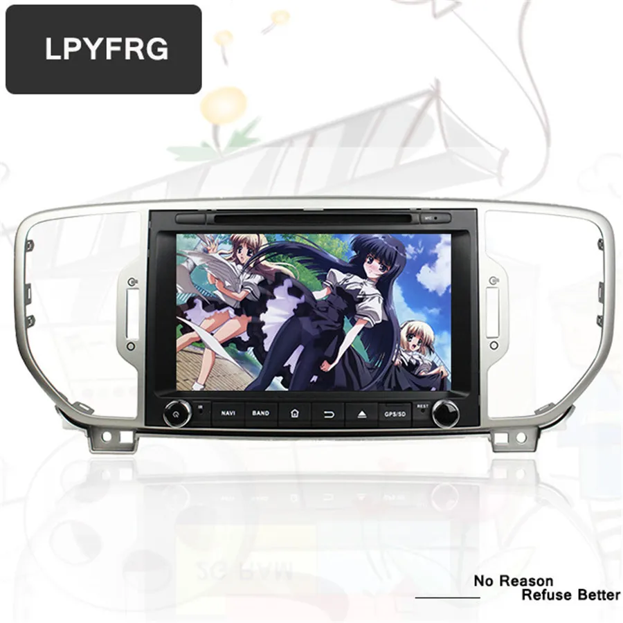 Discount 1 din Android 9.0 car radio player for KIA sportage 2016 2017 car gps navigation stereo headunit car multimedia player car dvd 1