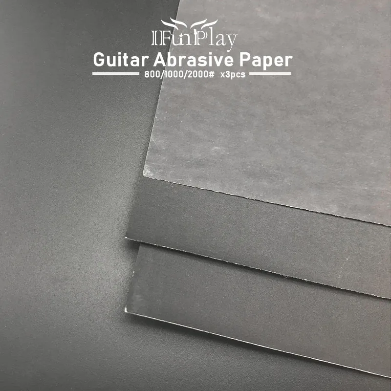 

3pcs Guitar Fret Bridge Nut and Saddle Sandpaper Brushed Water Sanding Paper Polishing Grinding Tools Grit Abrasive Paper