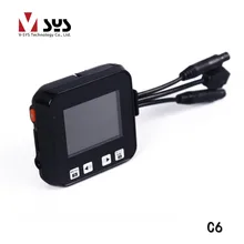 Factory directly sale Dual waterproof Camcorder C6 font b motorcycle b font DVR with rear cam