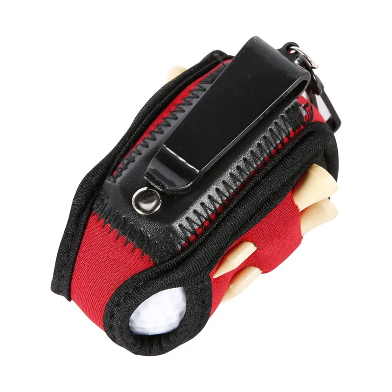 

Multifunctional Portable Golf Ball Holder Mini Waist Bag Golf Ball Holder Bag 2 Balls & 4 Tees Golfers Gift Outdoor Sports Tool