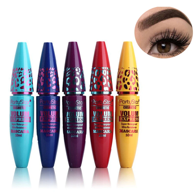 

Pro Brand Eye Makeup 3D Fiber Mascara Set Colossal Volume Express Eyelashes Lashes Thick Curling Waterproof Lengthening Cosmetic