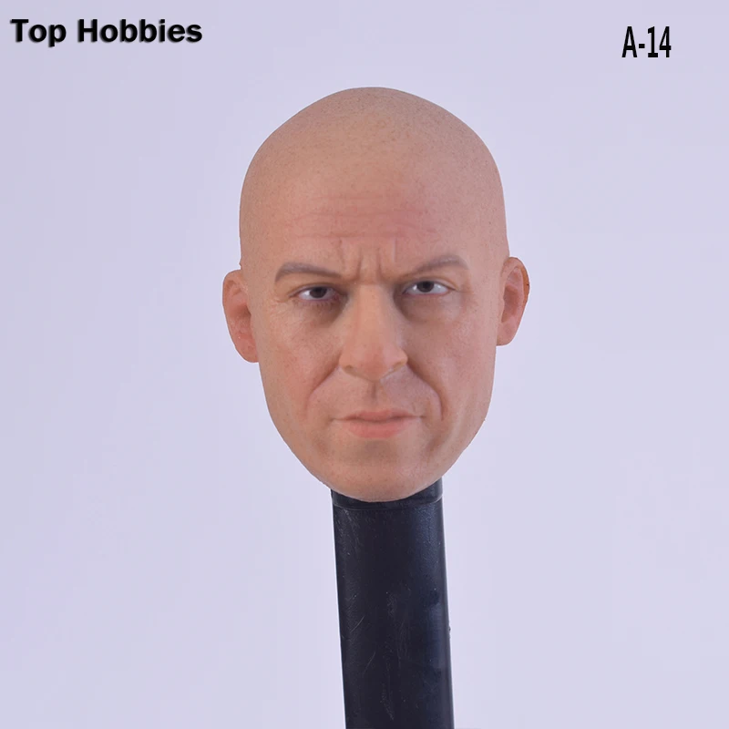A 14 Custom Vin Diesel масштаб 1 0 1/6 модель головы для 12 дюймовых Phicen горячие