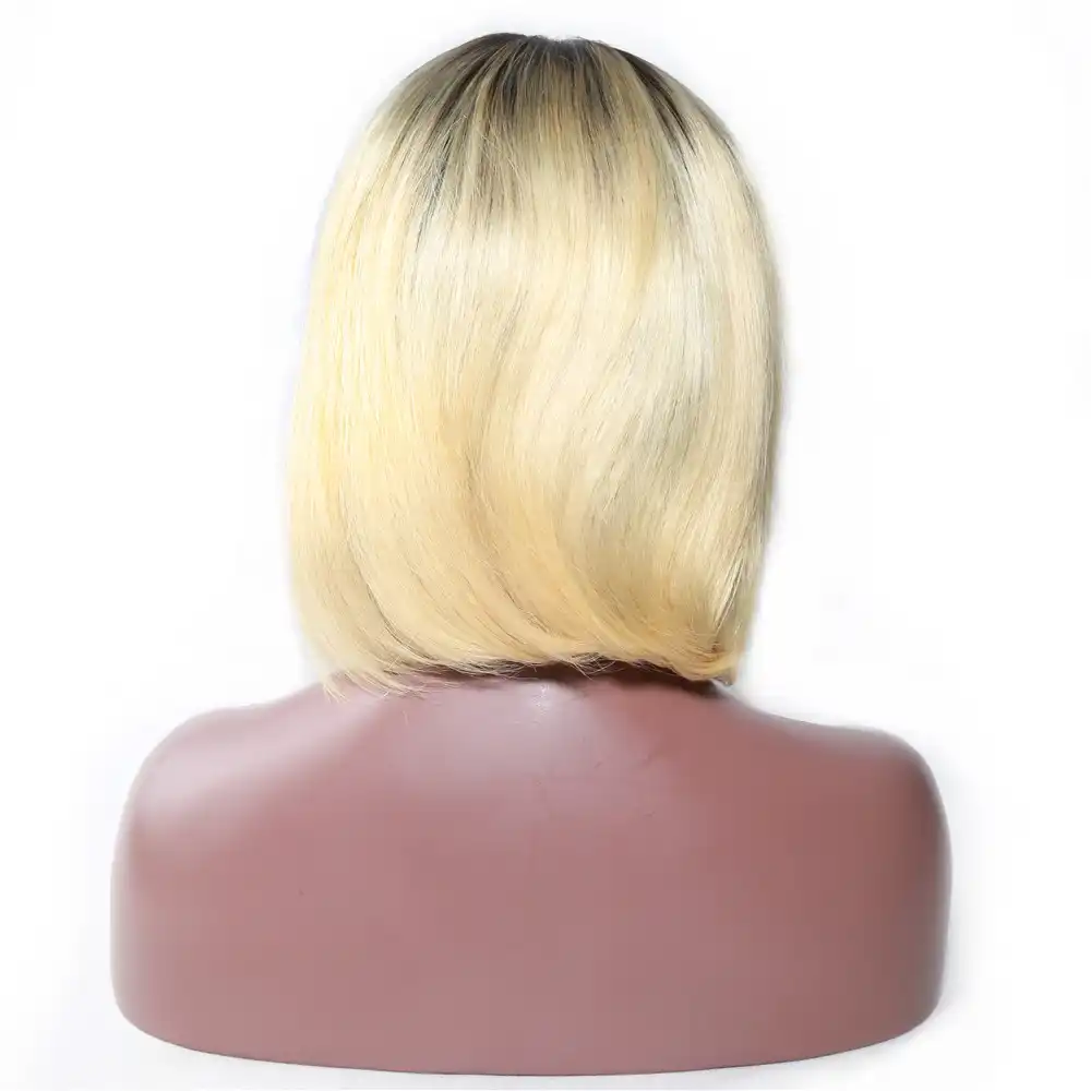 Bd Hair 1b 613 Blonde Short Bob Lace Wig Peruvian Remy Hair