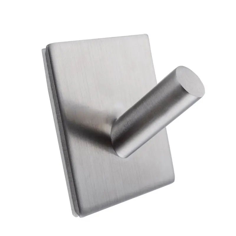 

Adhesive Self Stick Towel Robe Key Hooks Heavy Duty Coat Hooks Stainless Steel Sticky Wall Hooks for Home