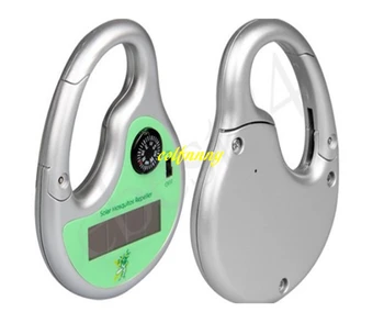 

100pcs/lot Portable Solar Powered Sonic Mosquito Repeller Pest Reject With Compass Mosquito Killer For Hiking Travel Outdoor