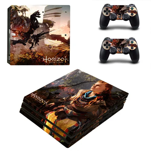 Horizon Zero Dawn PS4 Pro кожи Стикеры наклейка для sony Игровые приставки 4 консоли и 2 контроллер PS4 Pro кожи Стикеры винил - Цвет: YSP4P-1066