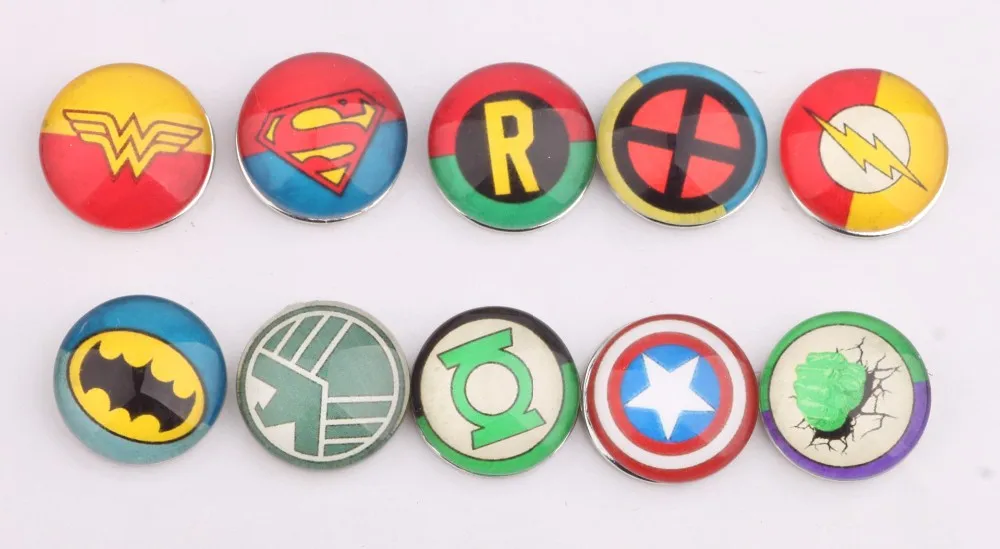 PAPAPRESS 50pcs/lot Mixed 18mm Glass Snap Buttons The Plot Marks Snaps for Snap Leather Bracelet Button Jewelry Findings M953 Jewelry Findings