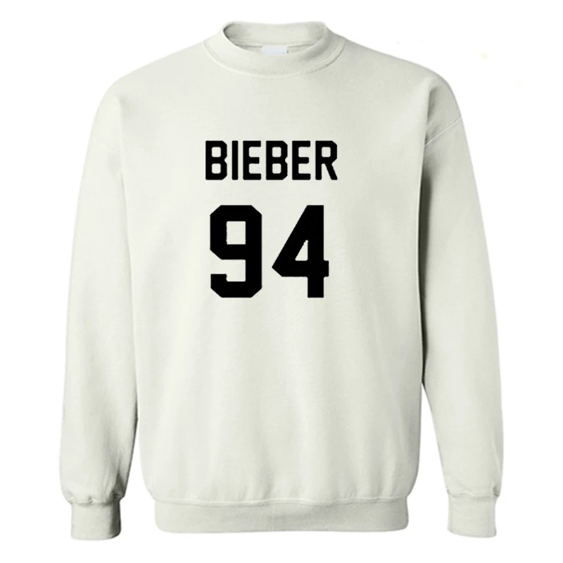Bieber 94 sweatshirt Justin Bieber Long Sleeve fleece hoodies sweatshirts Autumn winter Unisex pullover
