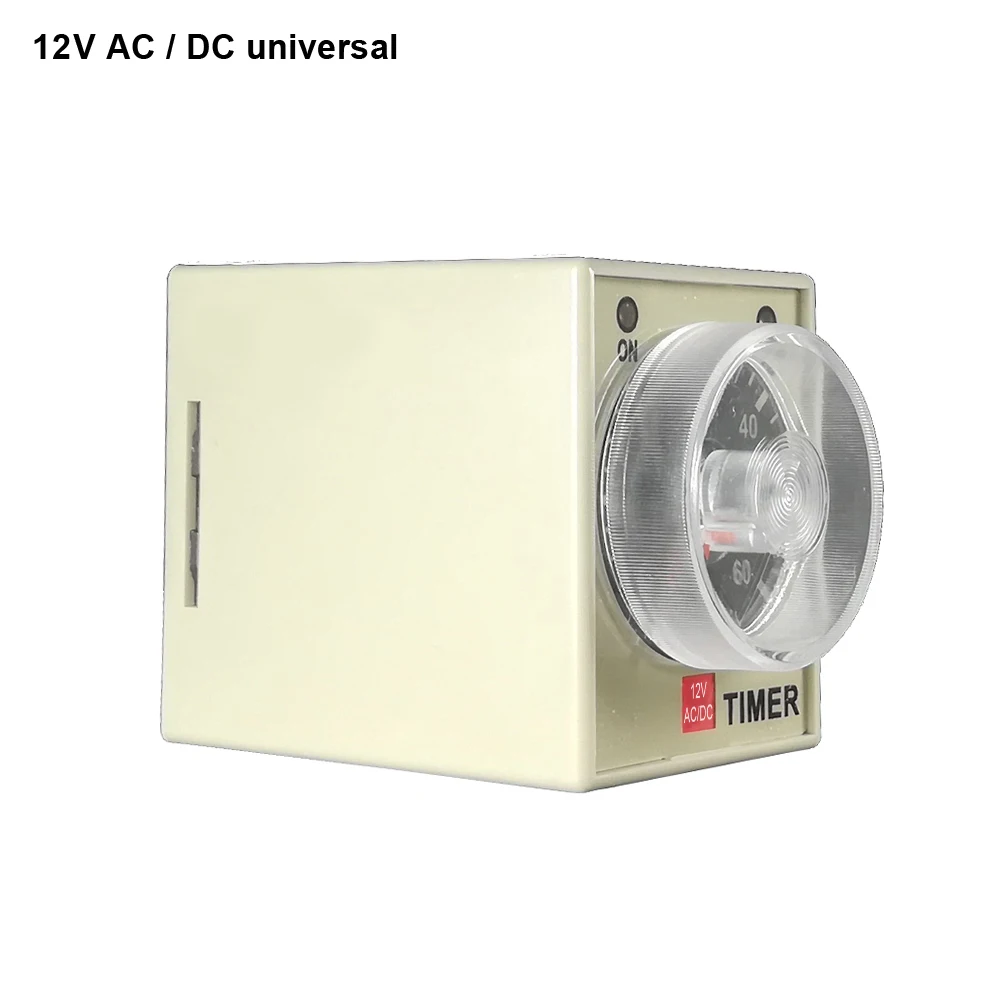 

high quality good service AH3-2 12V time delay relay good quality reputation 12v timer relay time set range 0.1S-60m 2019 new