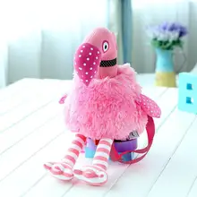 1 шт. 45 см мультфильм Фламинго плюшевый рюкзак милый розовый плюшевый сумка на плечо мягкая кукла животного для детей девочки подарок на день рождения