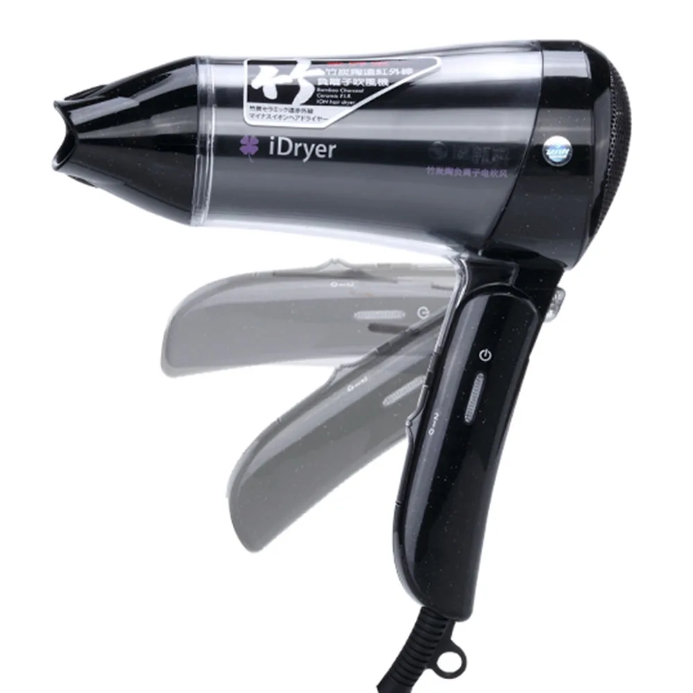 

Electric hair ceramic low noise foldable travel for convenient bamboo carbon ceramics healthy negative ions
