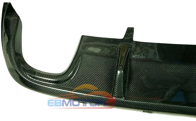 Real Carbon Fiber R-Line Style Rear Bumper Lip Diffuser Spoiler For Volkswagen CC 4Door Dual Side Dual Exhaust Sedan 2012UP