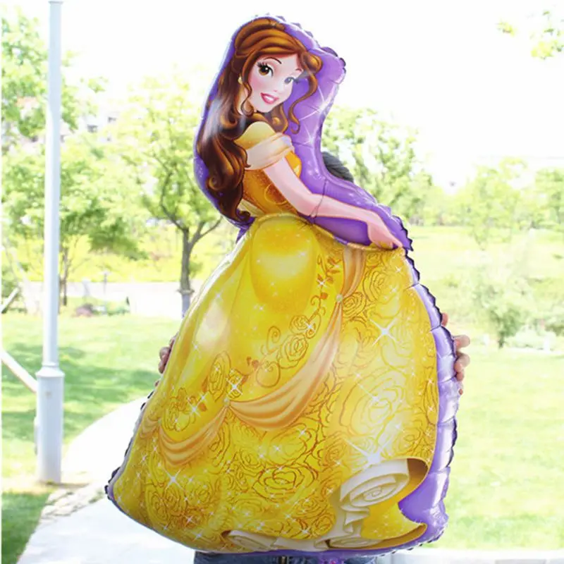1 Pc Palloncini Festa Di Compleanno Di Grandi Dimensioni Cenerentola Biancaneve Principessa Cinque Principessa Stagnola Balloons Baby Shower