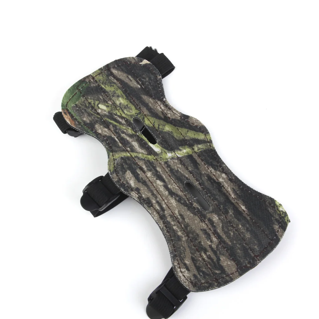 Durable Archery Arm Guard Adjustable 3 Strap Arm Guard Protective Leather Archery Armband for Children Adults