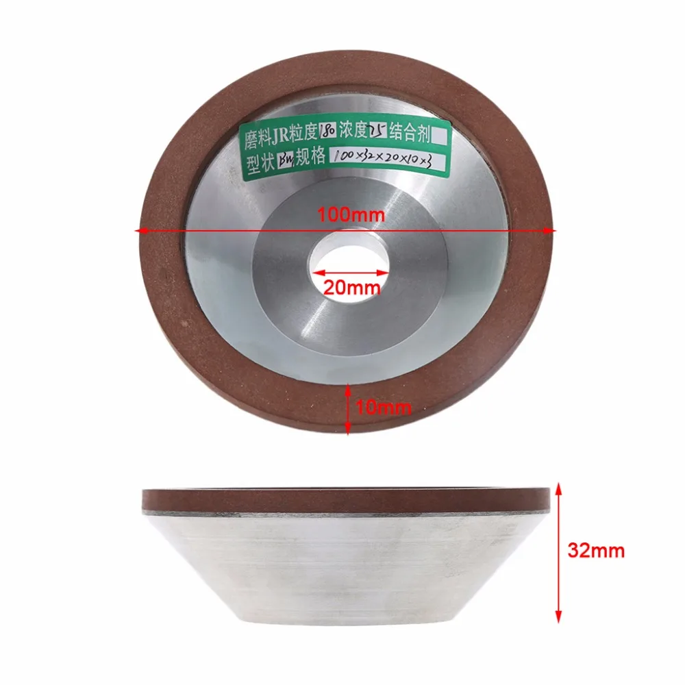 100mm Diamond Grinding Wheel Cup 180 Grit Cutter Grinder Carbide Metal
