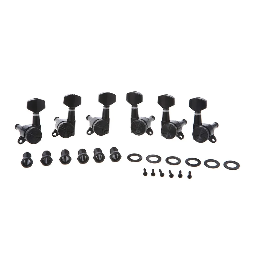 

Guitar Locking Tuners Tuning Pegs Machine Heads For Electric Acoustic 3L3R Black