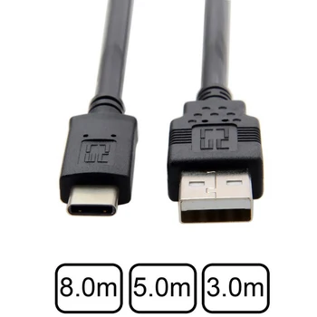 

5M 8M USB-C 3.1 Type C USB-C to USB 2.0 Male Data Cable for Mate 9 10 P20 & S8 S9 Note9 & Tablet & Phone