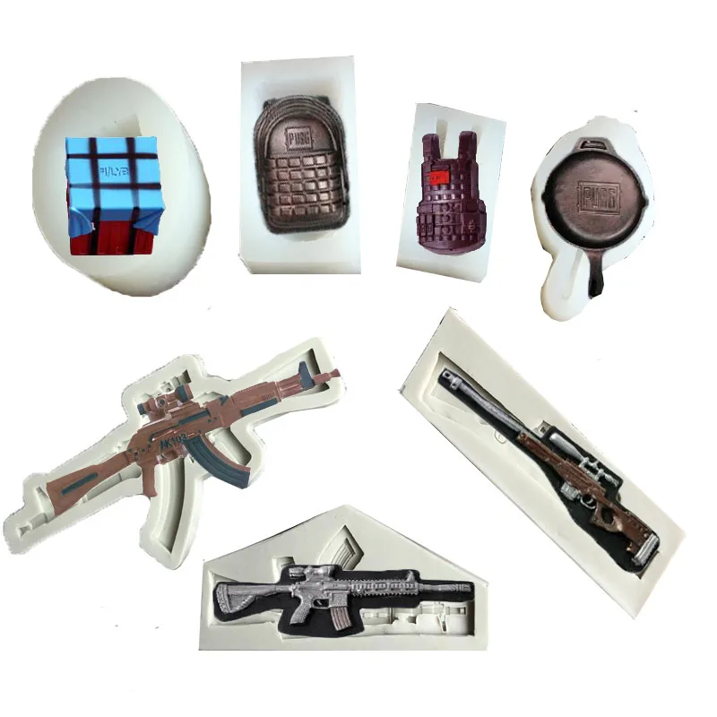 

Aouke Game equipment Silicone Decorating Molds Cake Silicone Mold Sugarpaste Candy Chocolate Clay Mould