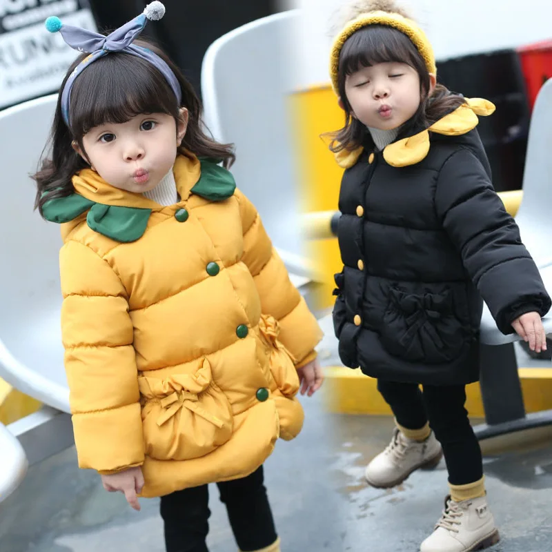 

Baby Girls coat 2018 Autumn Winter Jacket For Girls Coat Kids Warm Hooded Outerwear Coat For Girls Clothes Children Jacket