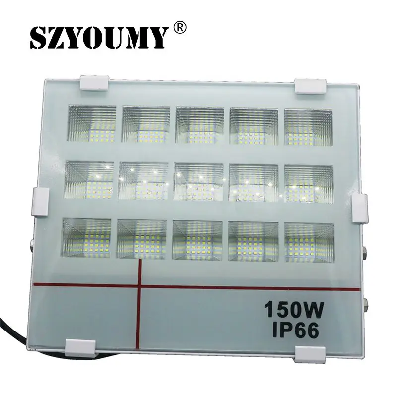 

SZYOUMY LED Flood Light IP66 Waterproof 150W AC85-265V Floodlight Spotlight Outdoor Street Lamp Garden Square Projector