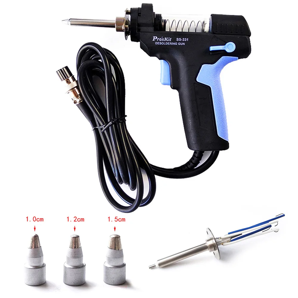 

Pro'sKit SS-331H Digital Electric Desoldering Pump Accessories Desoldering Gun For Filter Suction Nozzle Ceramic Heater Replace