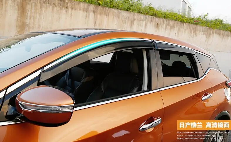 Ветрозащитный козырек для Nissan MURANO 2015 2016 2017|window wind deflectors|wind deflectordeflector vent |