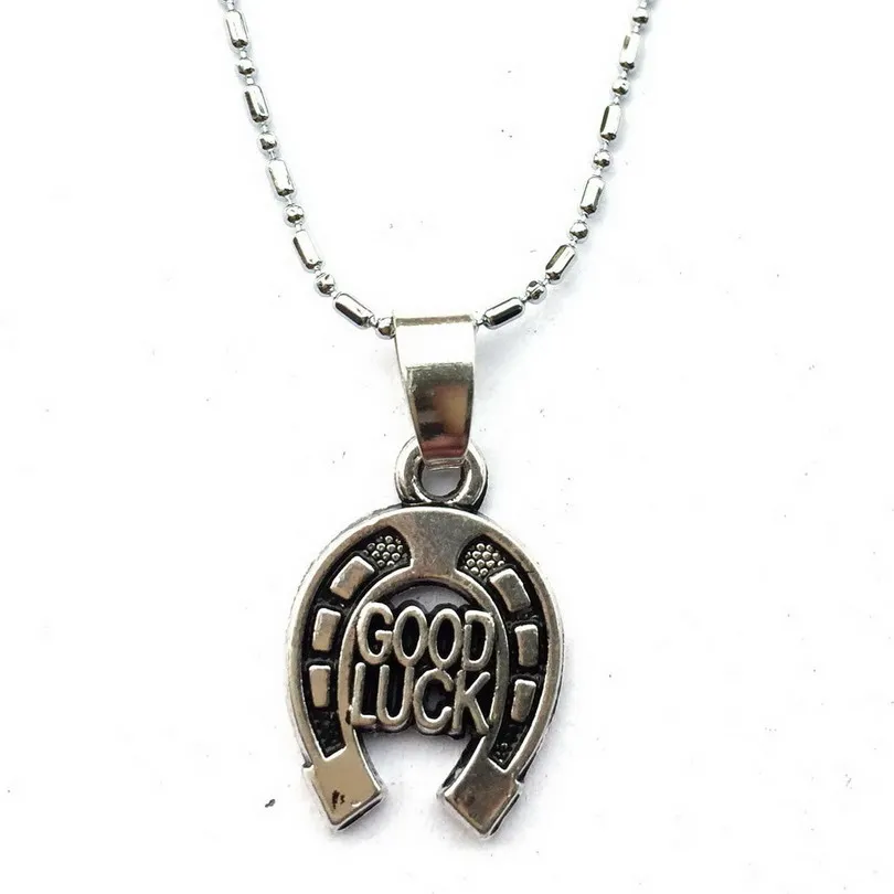 Good Luck Horseshoe Chain Necklace EquestrianLucky Horse Shoe Lover