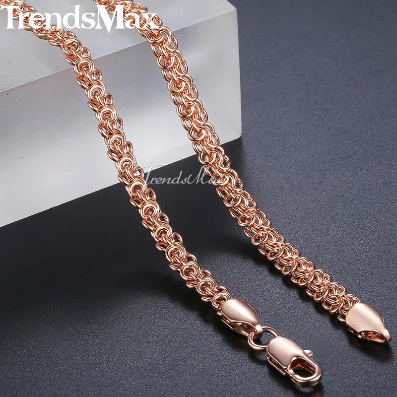 Цепочка из розового золота для мужчин и женщин 6 мм 50 см 60 см|gold chain for men|gold chainchain men |
