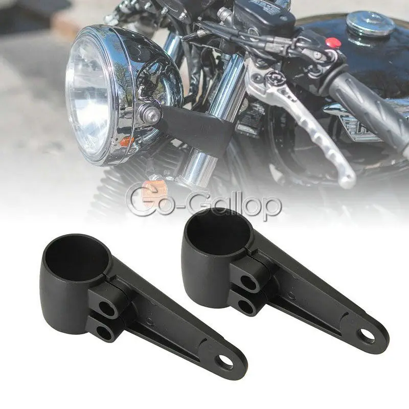 Черные универсальные кронштейны для фар вилка 35/39/41 мм мотоцикла Chopper Cafe Racer|fork