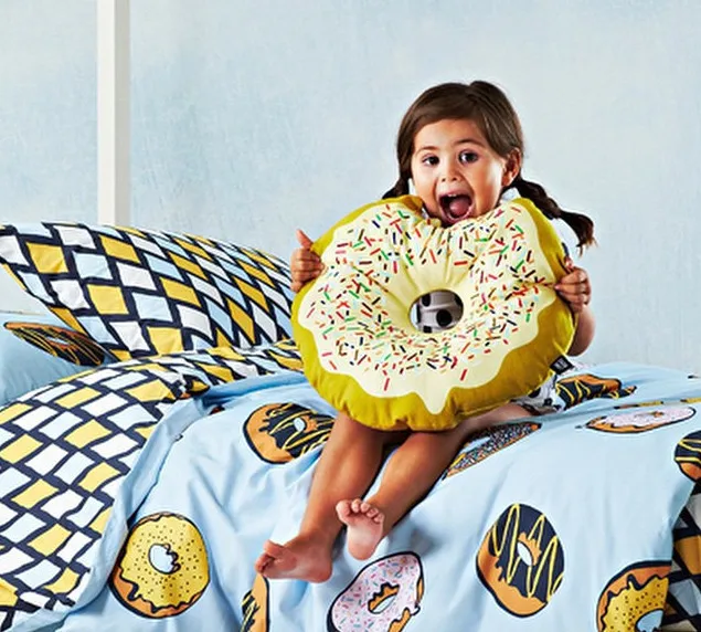 

2016 Cute Doughnut Placate Pillow Soft Toys For Kids Sleeping Bed Decorative Gift