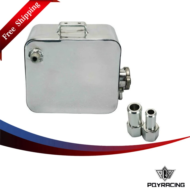 FREE SHIP 2L Litre Polished Alloy Header Expansion Water Tank & Cap WATER HEADER TANK Coolant