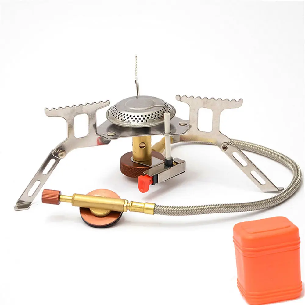 Bag 3500W Portable Outdoor Picnic Gas Burner Foldable Camping Mini Steel Stove