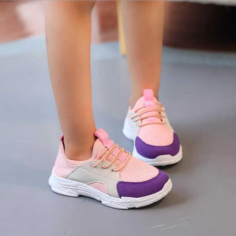 

Kids Boys Shoes Girls Sneakers New Spring Net Breathable Sport Running Baby Boys Shoes Soft Outdoor Travel Shoes EU Size 26-36