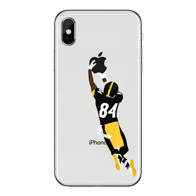 فيوتيبول أمريكانو دا NFL الرجبي الهاتف حالات الفقرة iphone 4 5 6 7 8 X زائد كابا دي ماتي البلاستيك Transparente الصلب cobrir كوكه