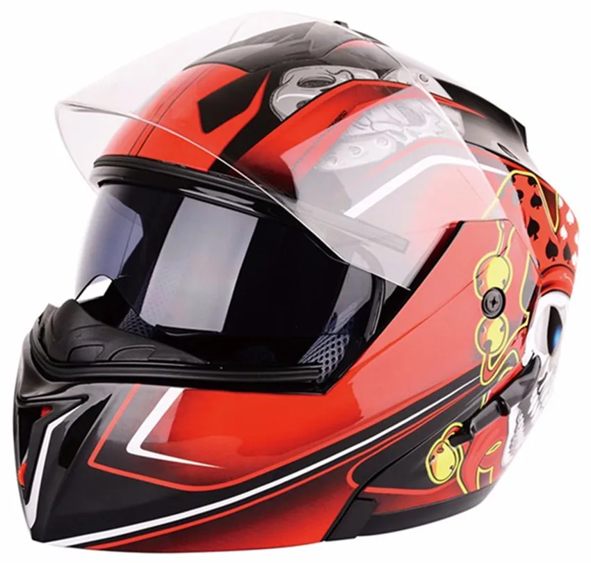 Free shiping hot sell Full Face Motorcycle Helmet With Bluetooth ECE