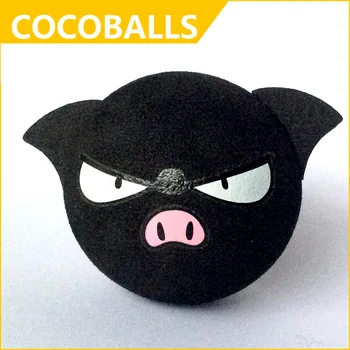 

cocoballs black pig car antenna balls automobile decoration aerial toppers eva foam 10pcs/lot