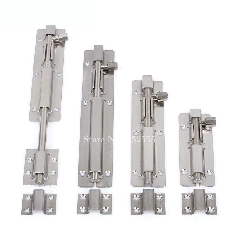 Top Designed 4pcs 8inch locker wooden door bolt stainless steel latch bolt home office door