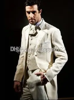 

tailor made 2015 new Morning style Custom Groom Tuxedos Best Man Wedding Groomsman/Men Suits Bridegroom (Jacket+Pants+Tie+Vest)