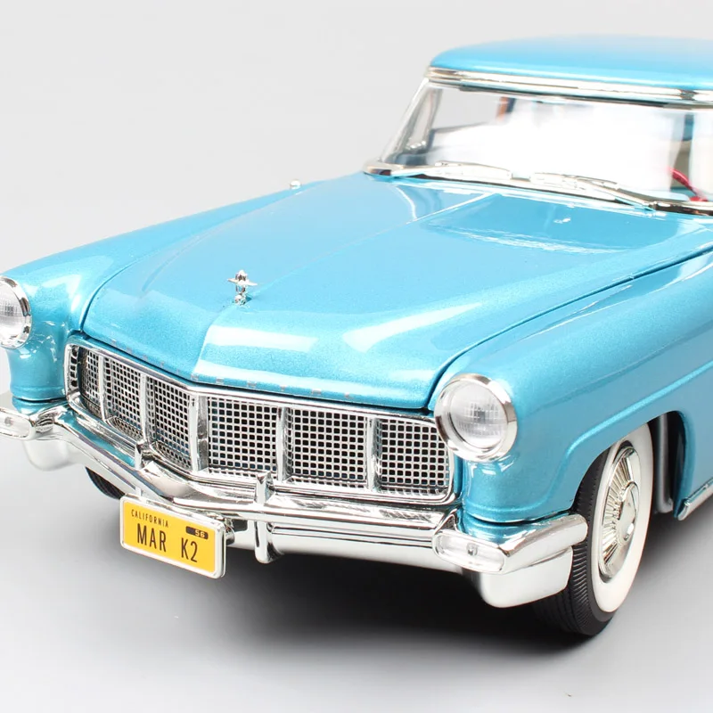 Весы большой Винтаж 1:18 Lincoln Continental Mark II 1956 модель ford литья под давлением игрушечный автомобиль миниатюрный коллекция подарок для детей