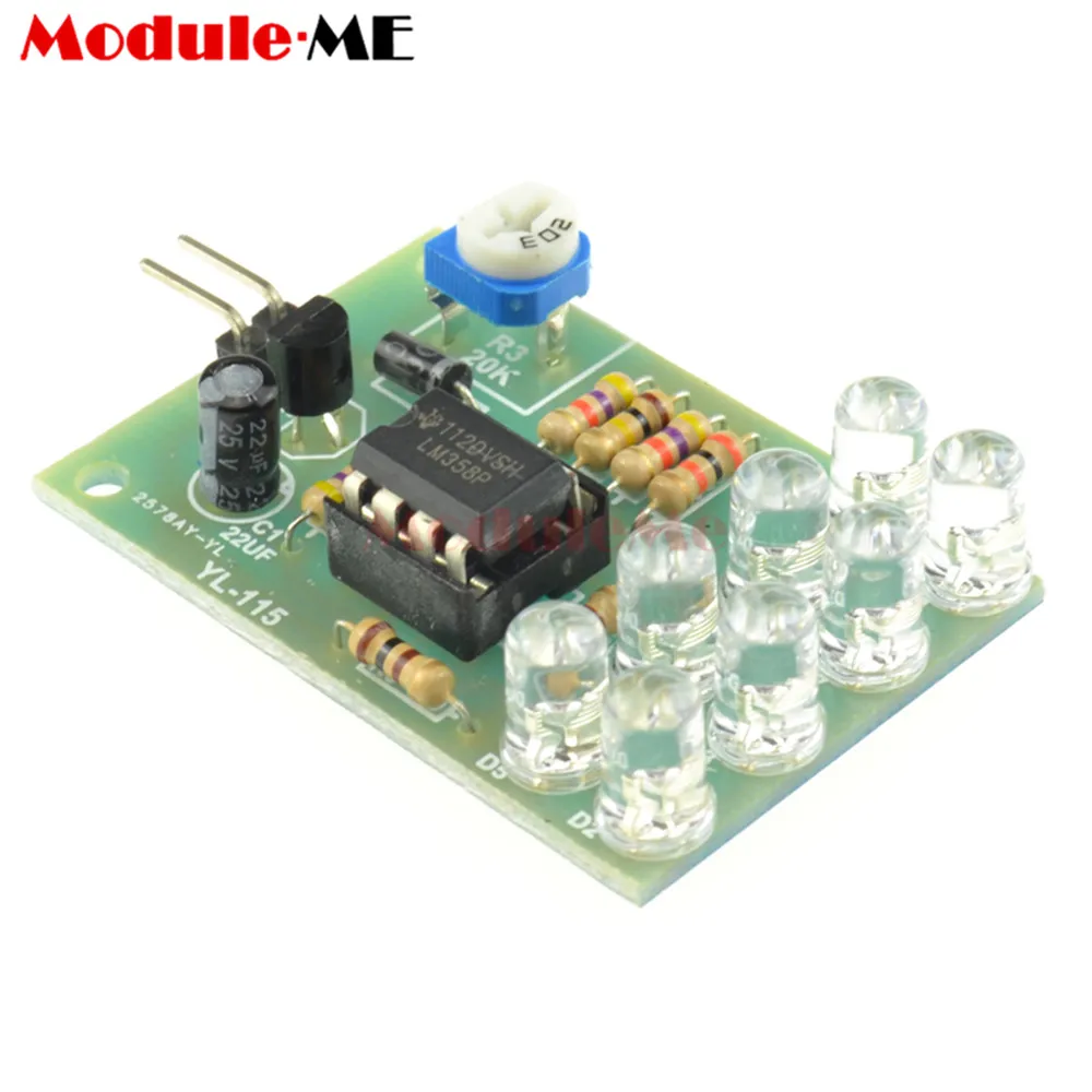 

12V Breathe Light LED Flashing Lamp Parts Electronic DIY Module LM358 Chip 8 LED