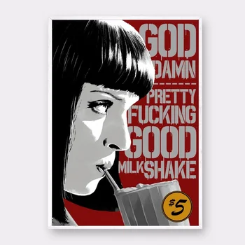 

Pulp Fiction Movie Art Canvas Poster Prints Home Wall Decor Painting