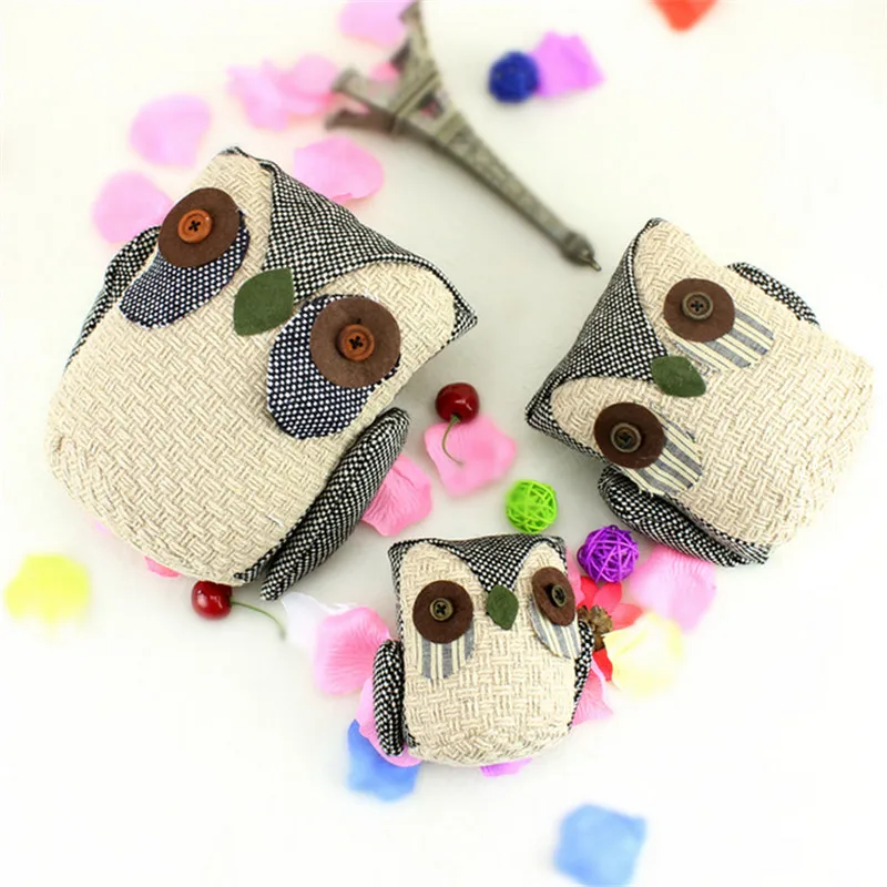 Creative Cartoon Cotton&Linen Handmade Owl Car Door Shield Home Decoration 3 Sizes New Year Gift