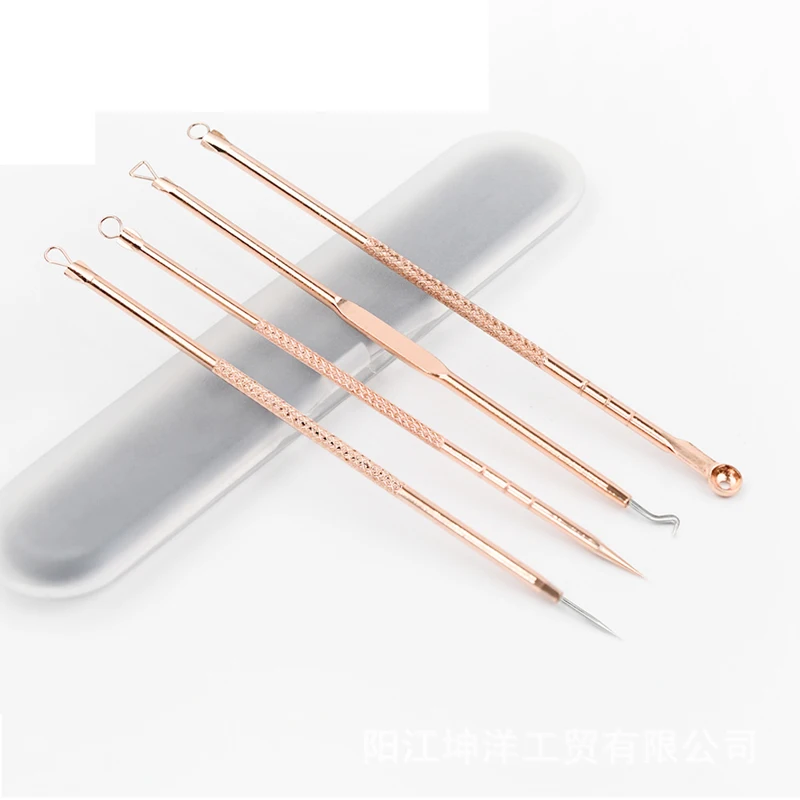 YOKPN 4 Pcs/Box Professional Beauty Makeup Tools High Quality Practical Kits Acne Needle Stainless Steel Blackhead Removal Acne YOKPN 4 Pcs/Box Professional Beauty Makeup Tools High Quality Practical Kits Acne Needle Stainless Steel Blackhead Removal Acne