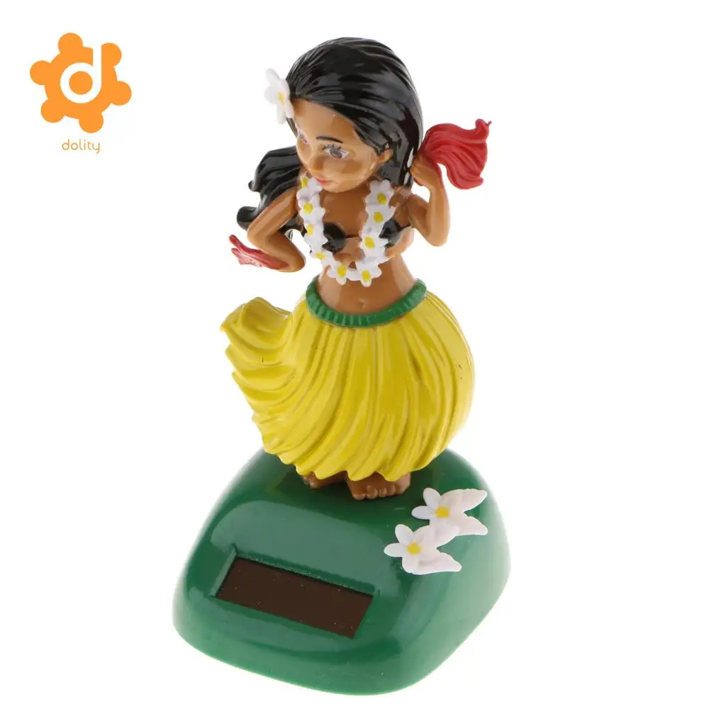  SOLAR POWER DANCER GIRL CAR DASHBOARD TOY TABLE STAND DESK DECOR ORNAMENT 