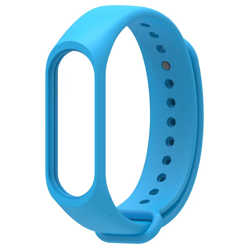 Силиконовый ремешок на запястье браслет подходит для MI Band 3 спортивный цветной пористый дышащий сменный ремешок для часов - Цвет ремешка: Royalblue