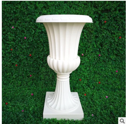

Trumpet vase wedding flower pot wedding ceremony European style Rome basin road wedding plastic European style Rome flowerpot