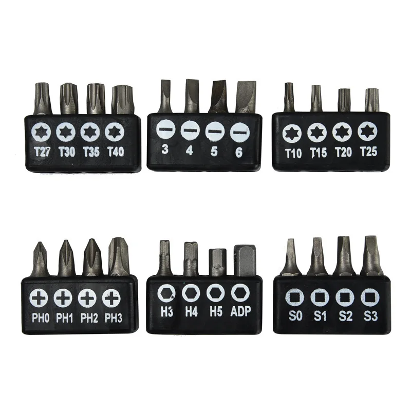 34pcs 1/4 Multi-function Ratchet Wrench Torque Wrench Socket Ratchet Screwdriver Set Extension Kit Set Home Repair Tool