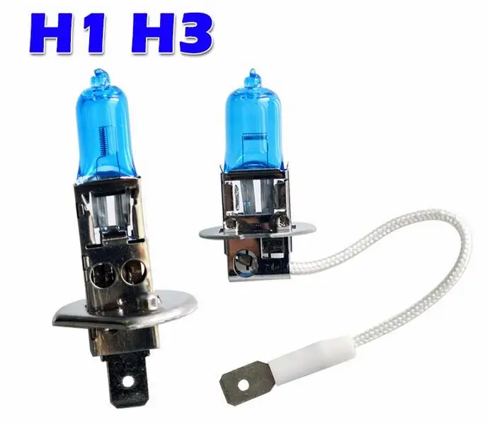 10 шт./лот белая Автомобильная фара H1 H3 H4 H7 H8 H11 9005 HB3 9006 HB4 880 881 12 В 55 Вт 100 5000 К