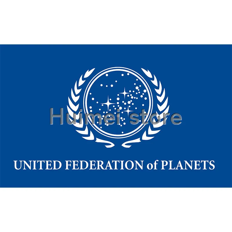 

3X5FT Trek United Federation of Planets flag banner custom flag 100D Digital print flag